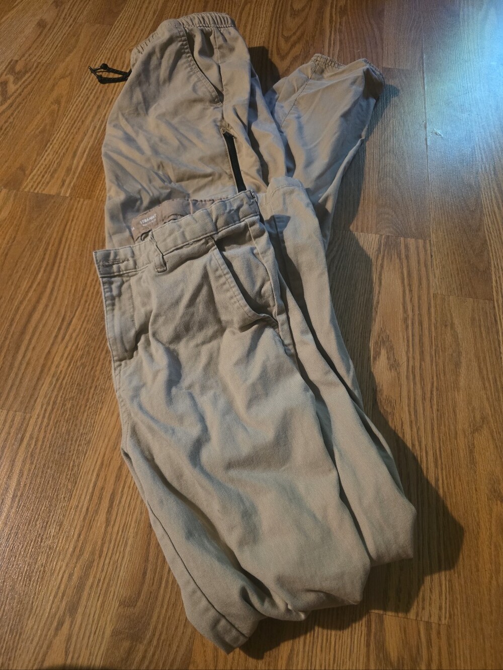 Old Navy Boy Drawstring Khaki Pants - Light Tan